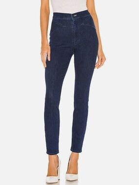 MOTHER Blade Swooner Cowgirl Skinny Jeans Size 30 Western Dark Path to Paradise